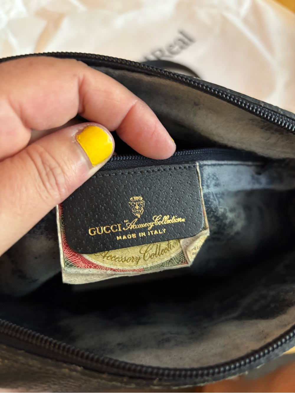 Gucci Black and Beige GG Web Crossbody Bag - Picture 9 of 16